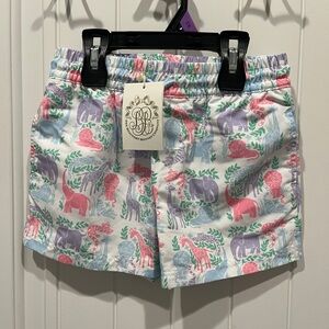 TBBC Tortola swim trunks Colorful Animal Print Shorts size 5 NWT